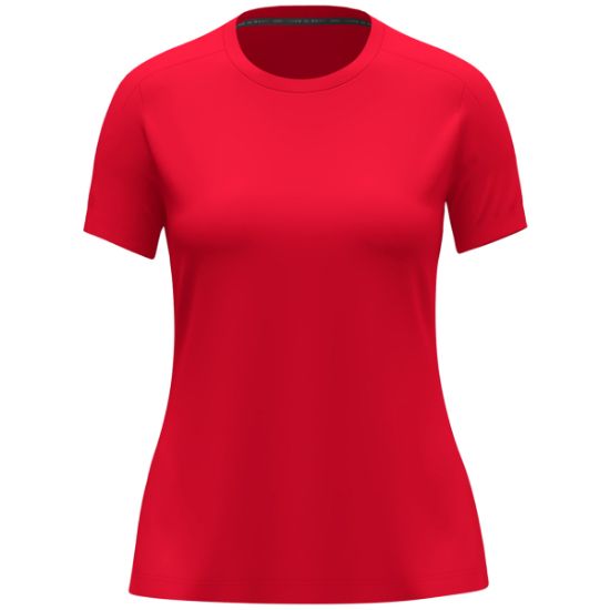 Afbeeldingen van T-Shirt Uni Damesmaten rood